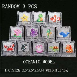 Set of 3 light cubes for the bath