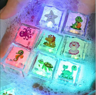 Set of 3 light cubes for the bath