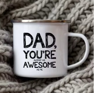 Tasse à café en émail pour papa