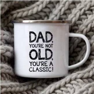 Tasse à café en émail pour papa