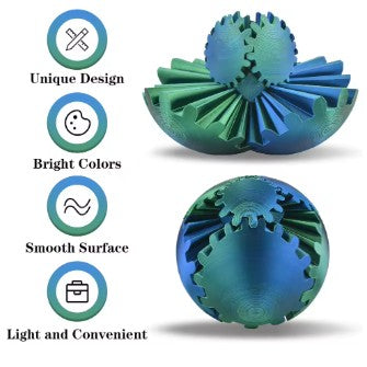 Anti-stress gear fidget ball